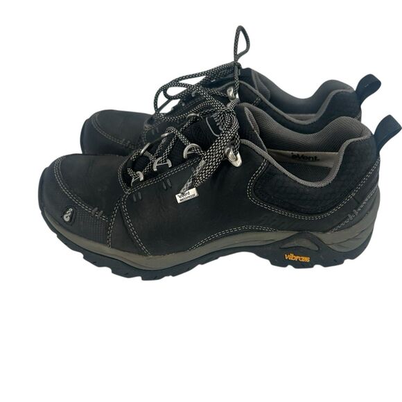 AHNU Teva  Montara II Sz 6 eVent Waterproof Hiking Shoes Black Vibram Leather main image 10